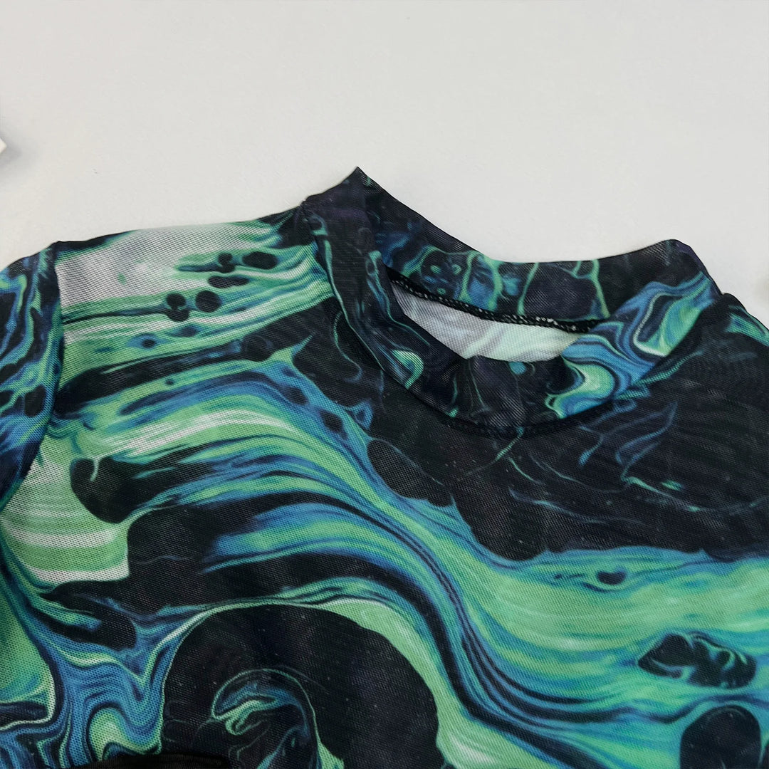 Body materiałowe tie dye