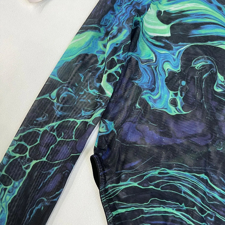 Body materiałowe tie dye