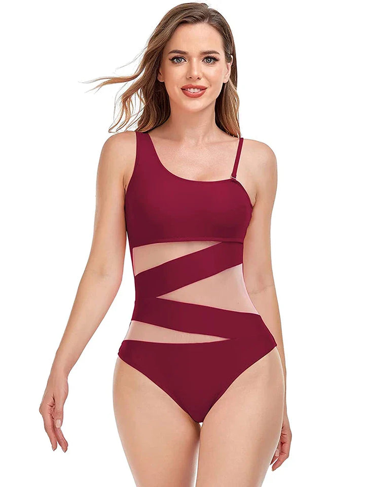 Jednoczęściowe bikini plus size na ramiączkach